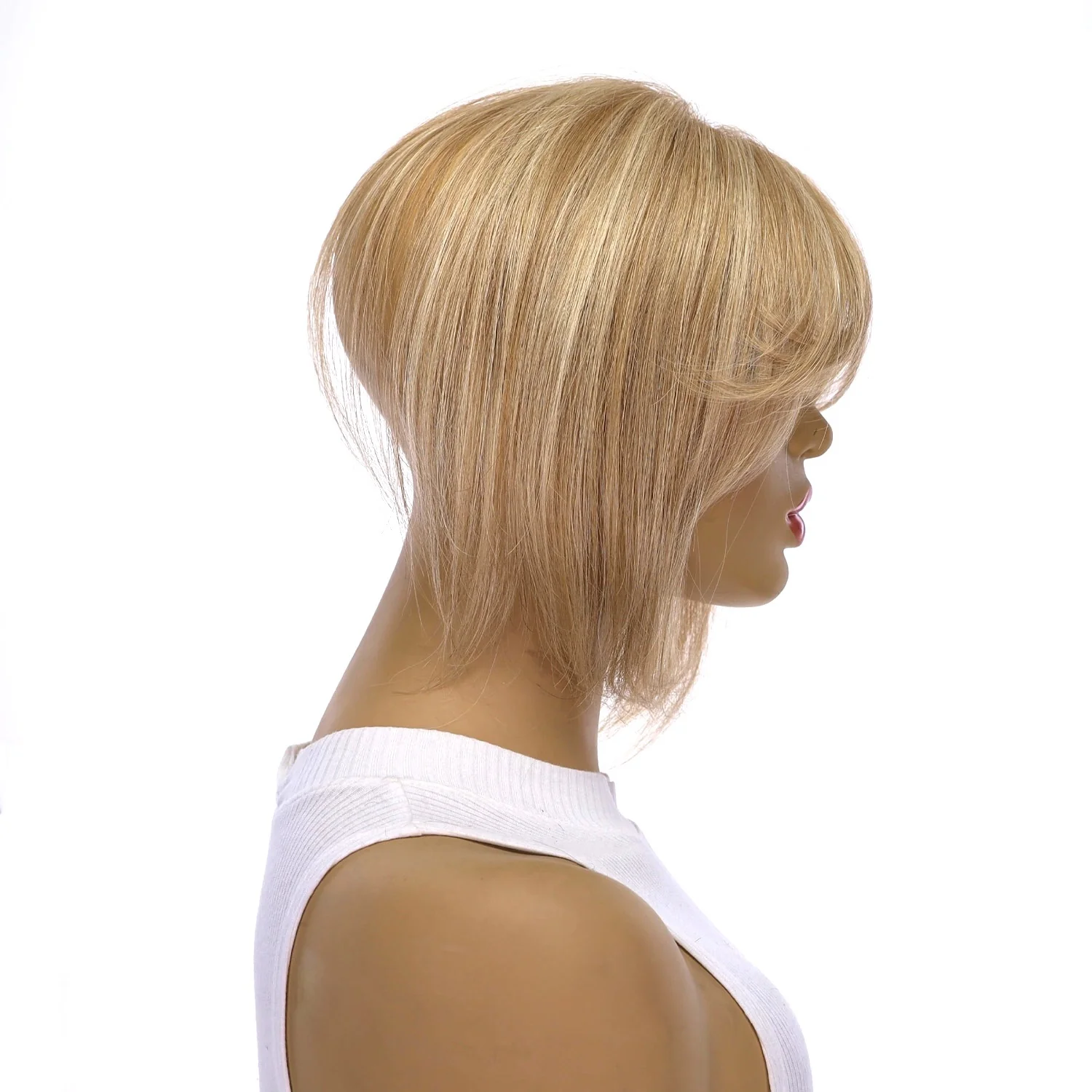 9" Fringe Topper Ash Blonde - Image 3