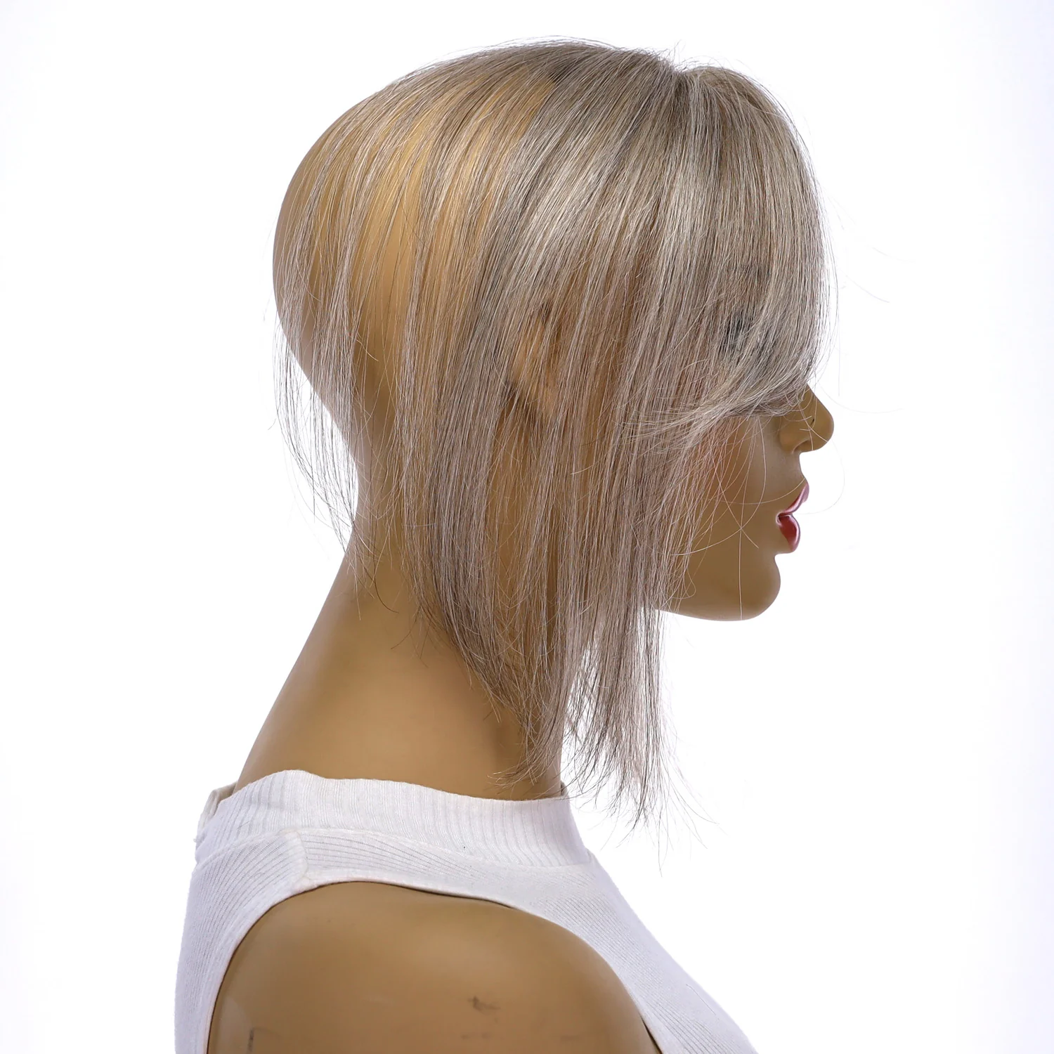 9" Fringe Topper Champagne Grey - Image 3