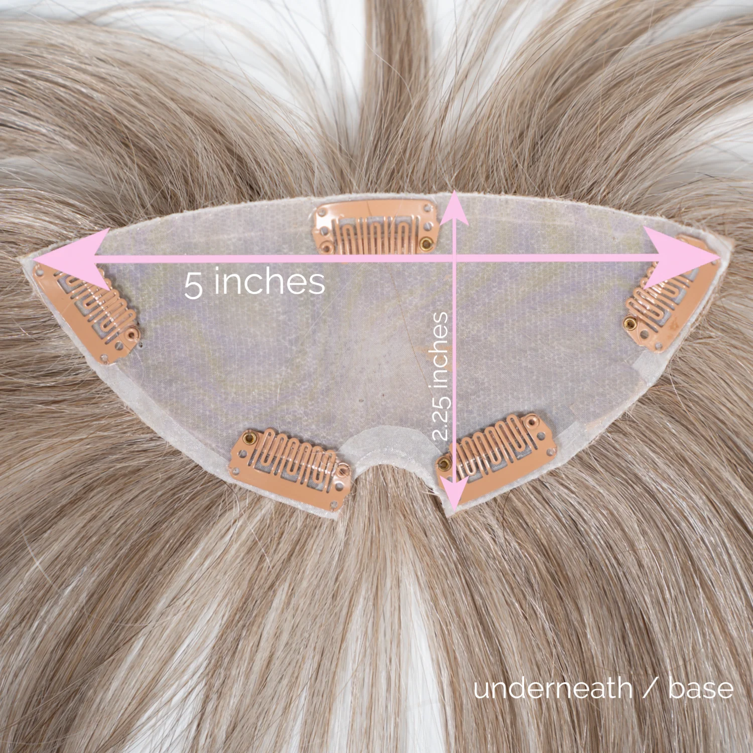 9" Fringe Topper Champagne Grey - Image 6