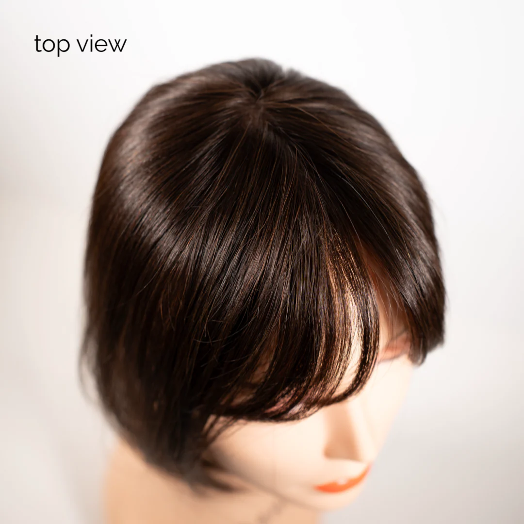 9" Fringe Topper Dark Brown - Image 5