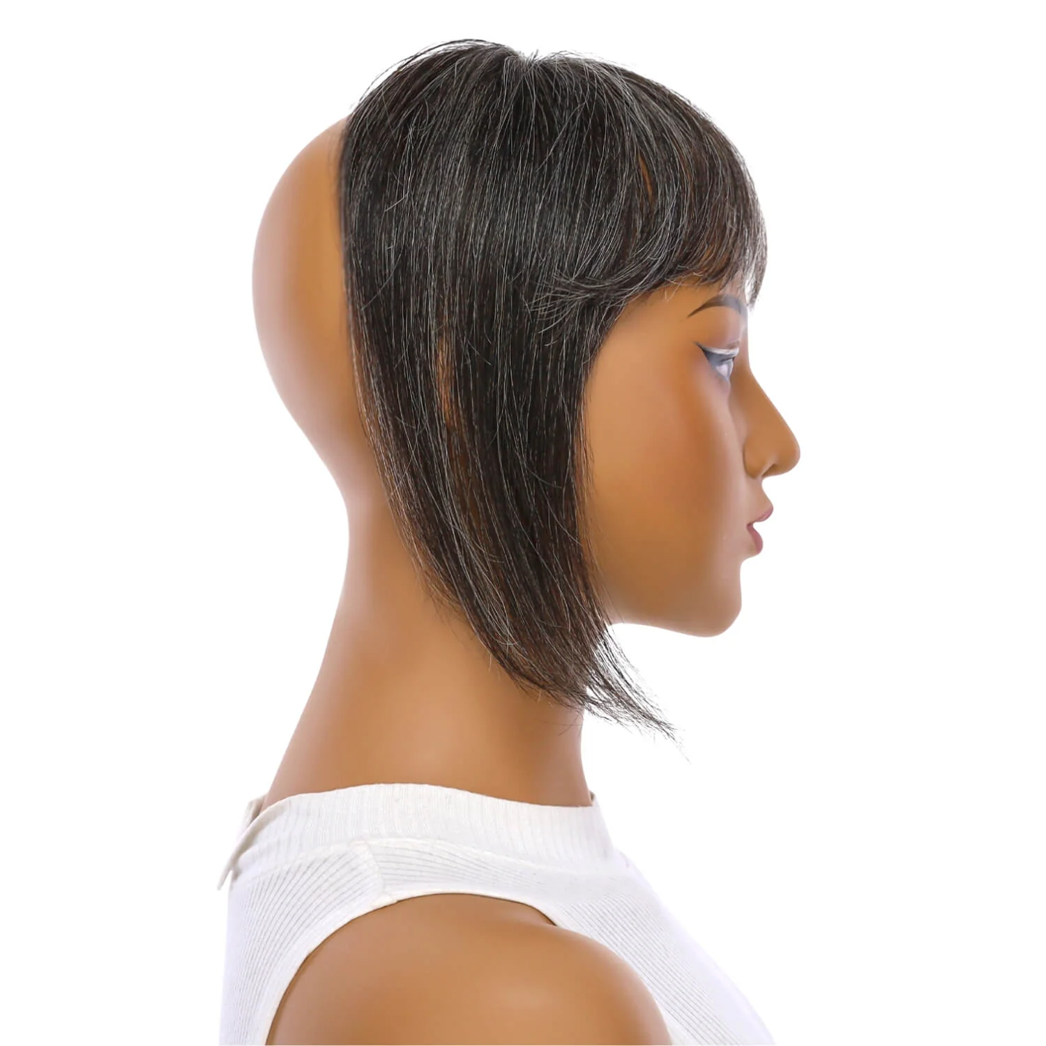 9" Fringe Topper Grey A (Less Grey) - Image 3
