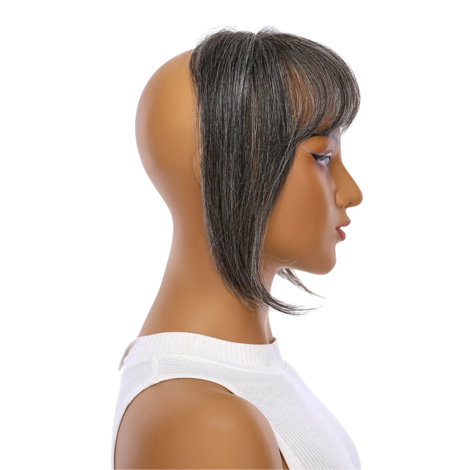 9" Fringe Topper Grey B (More Grey) - Image 3