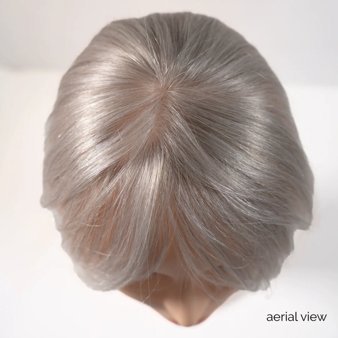 9" Fringe Topper Snow Grey - Image 3