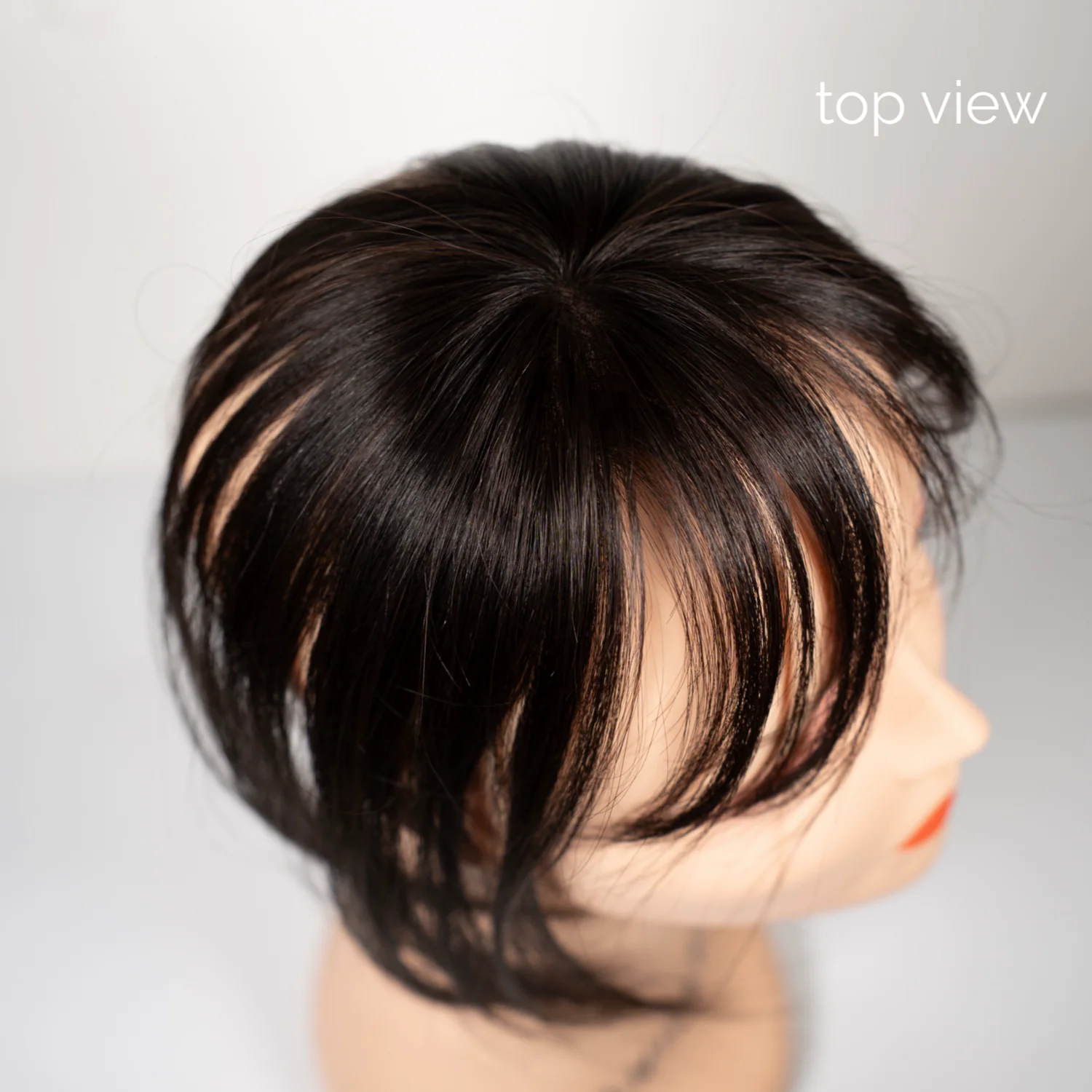 9" Fringe Topper Soft Black - Image 3