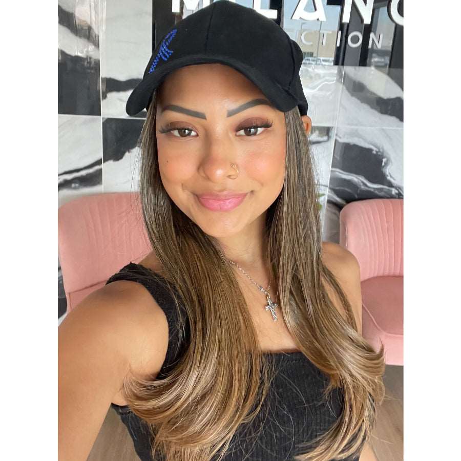 Chic Hat with Hair - Image 3