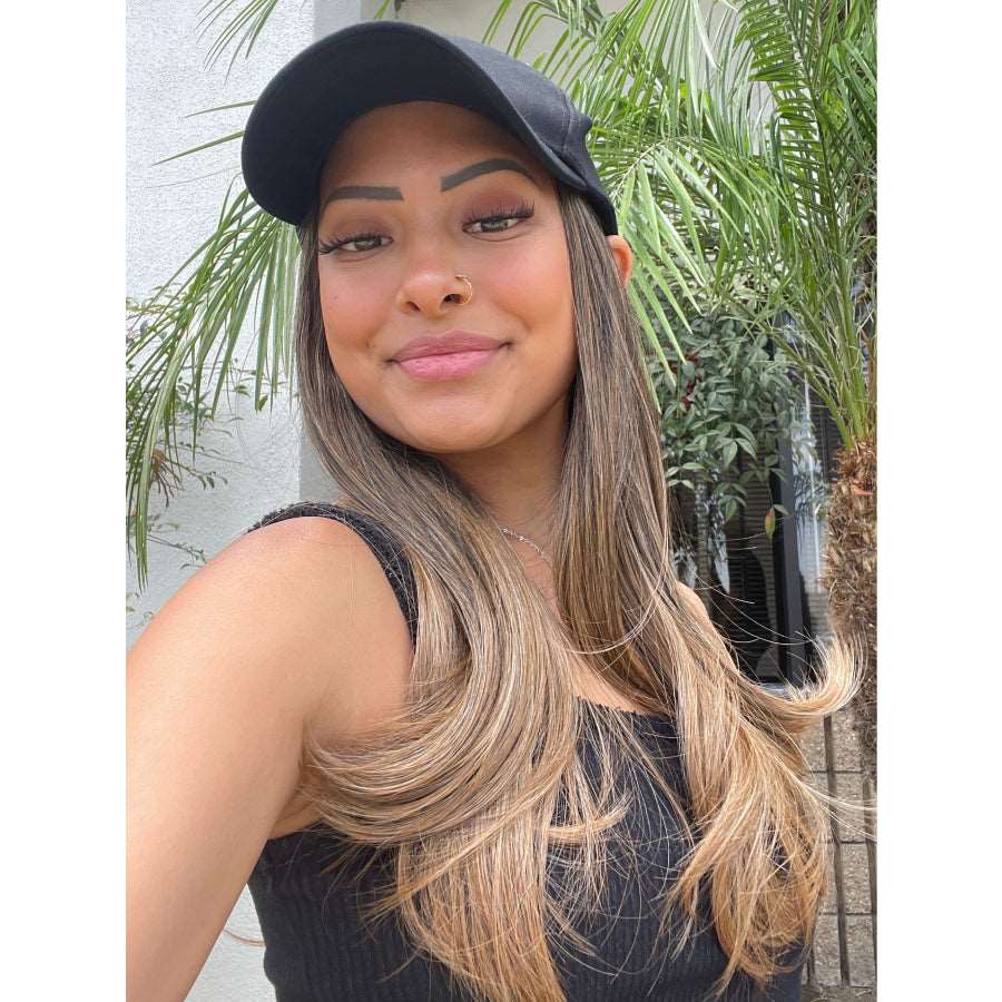 Chic Hat with Hair - Image 4