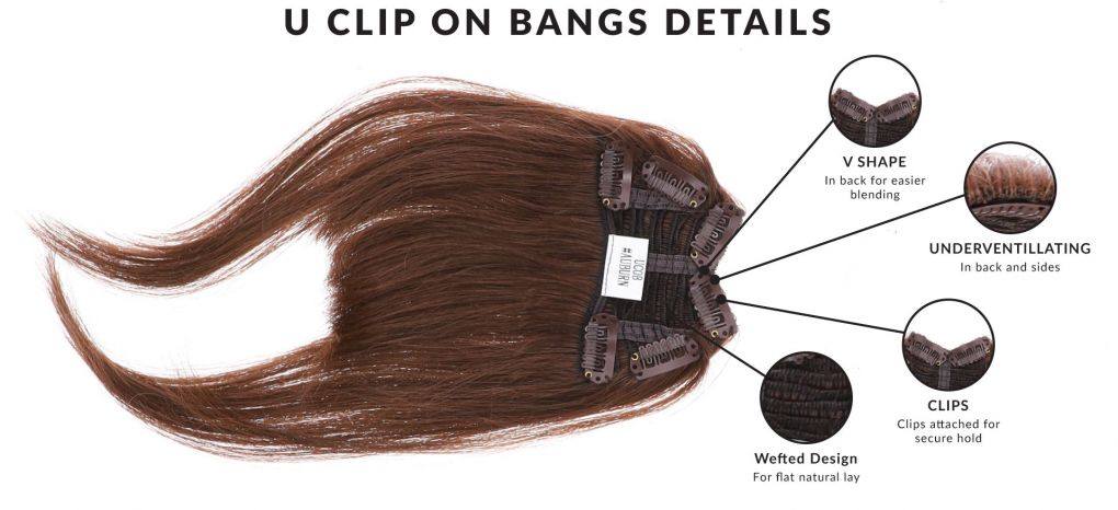 U-Clip on Bang Ash Blonde - Image 2