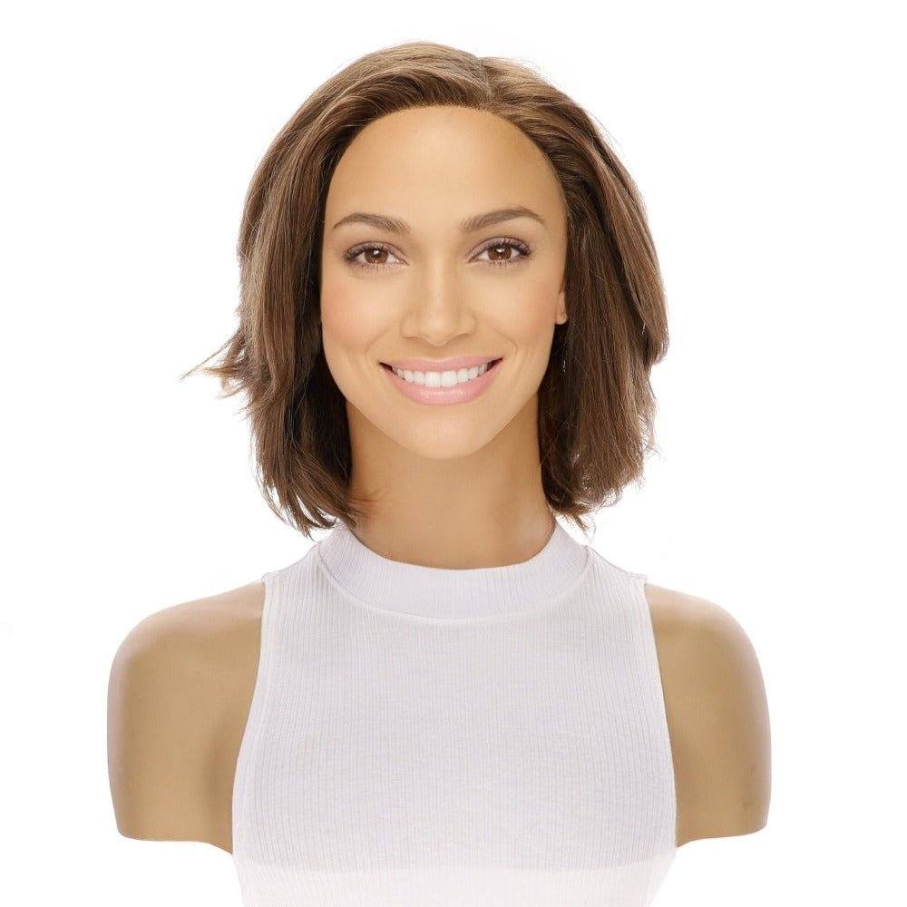 12" Luxe Pixie Silk Top Wig #12 Warm Light Brown - Image 2