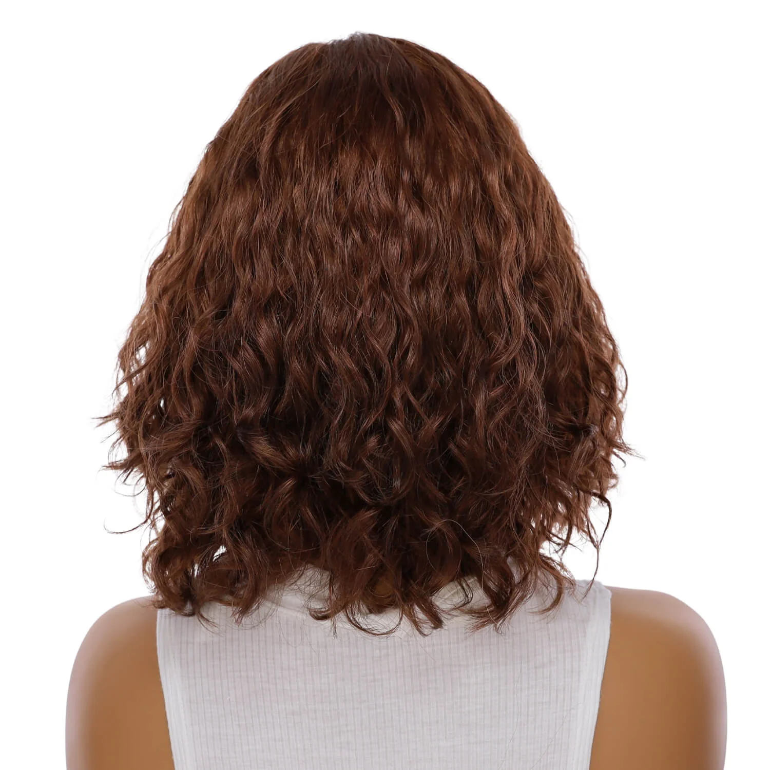 13" Victoria Silk Top Wig Auburn Wavy - Image 3