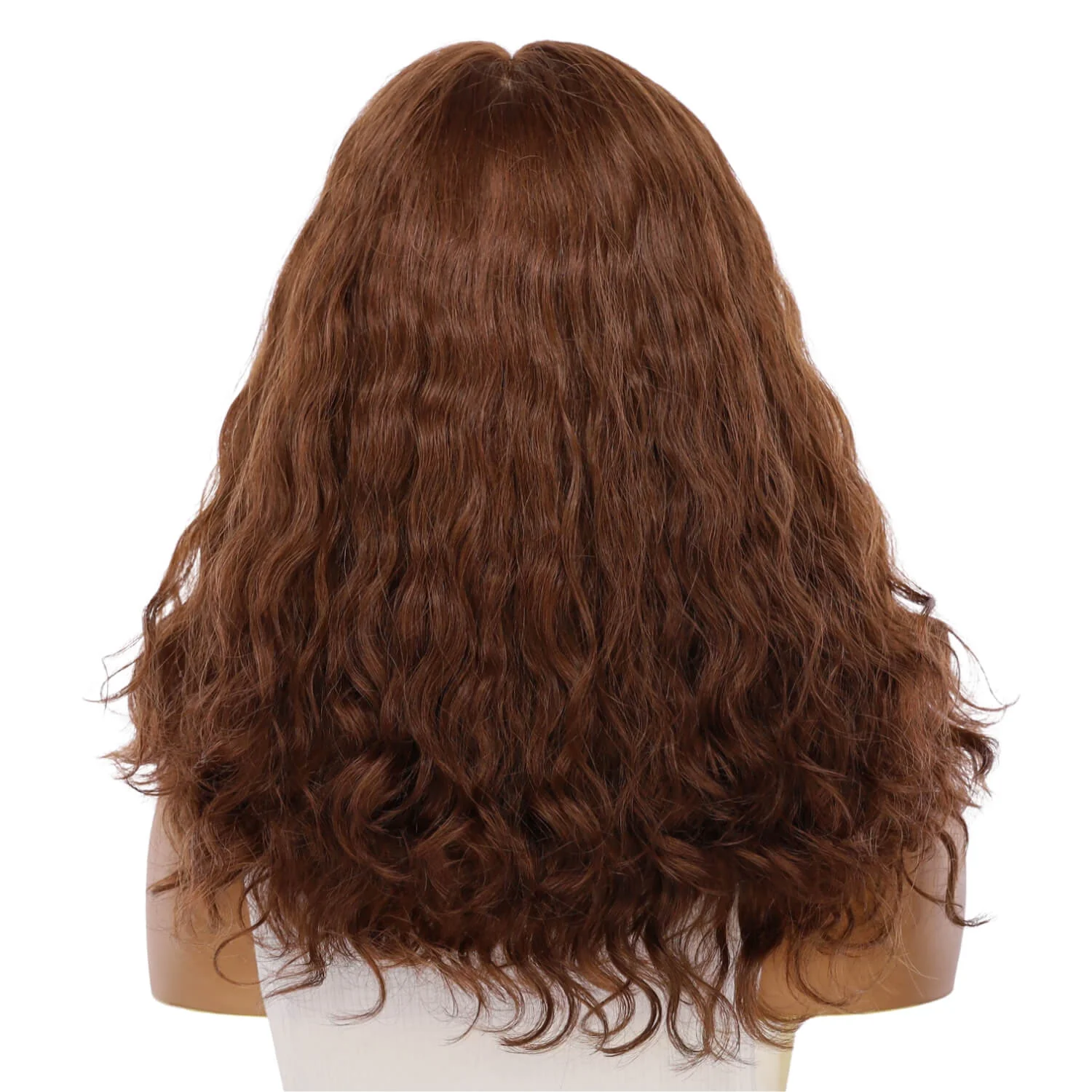19" Nicole Silk Top Wig Auburn Wavy - Image 3