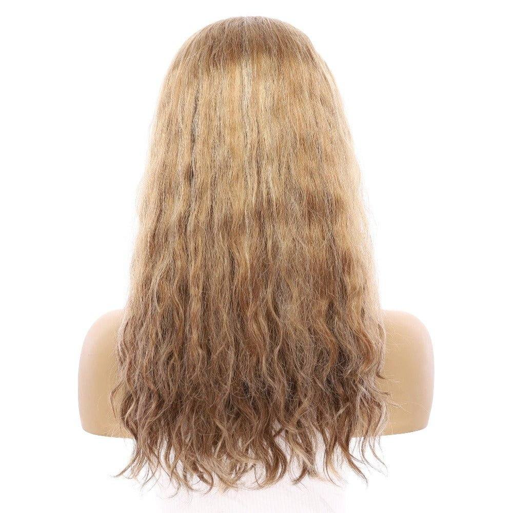 20" 3/4 Bandfall Wig Medium Blonde Wavy - Image 3