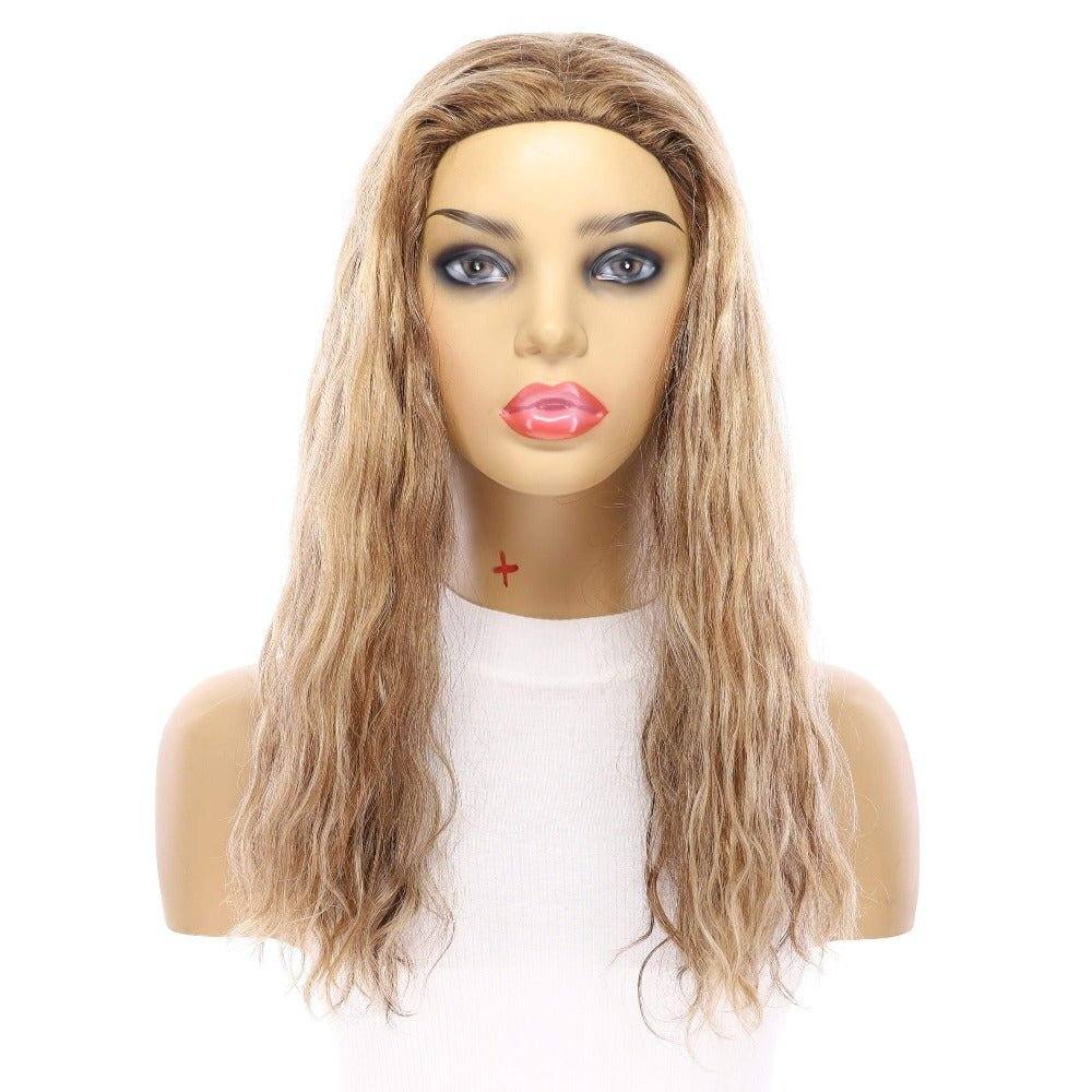 20" 3/4 Bandfall Wig Medium Blonde Wavy - Image 4