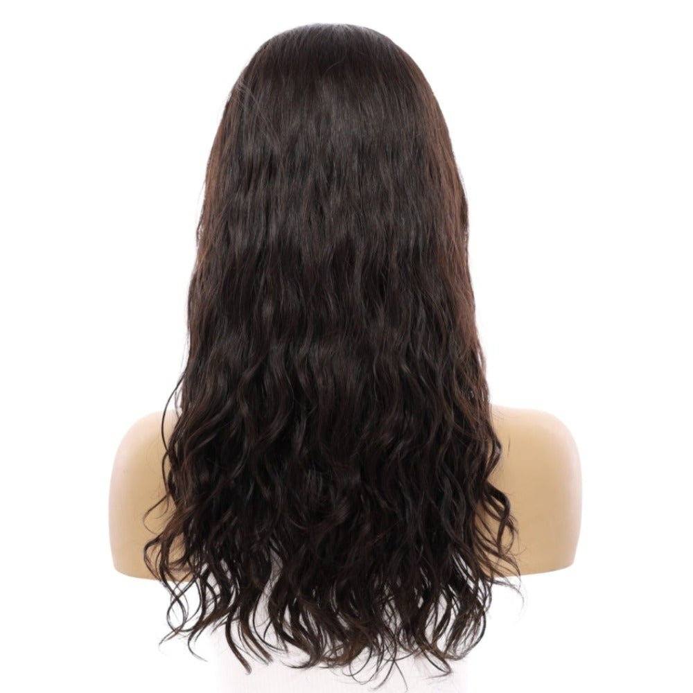 20" 3/4 Bandfall Wig Soft Black Wavy - Image 3