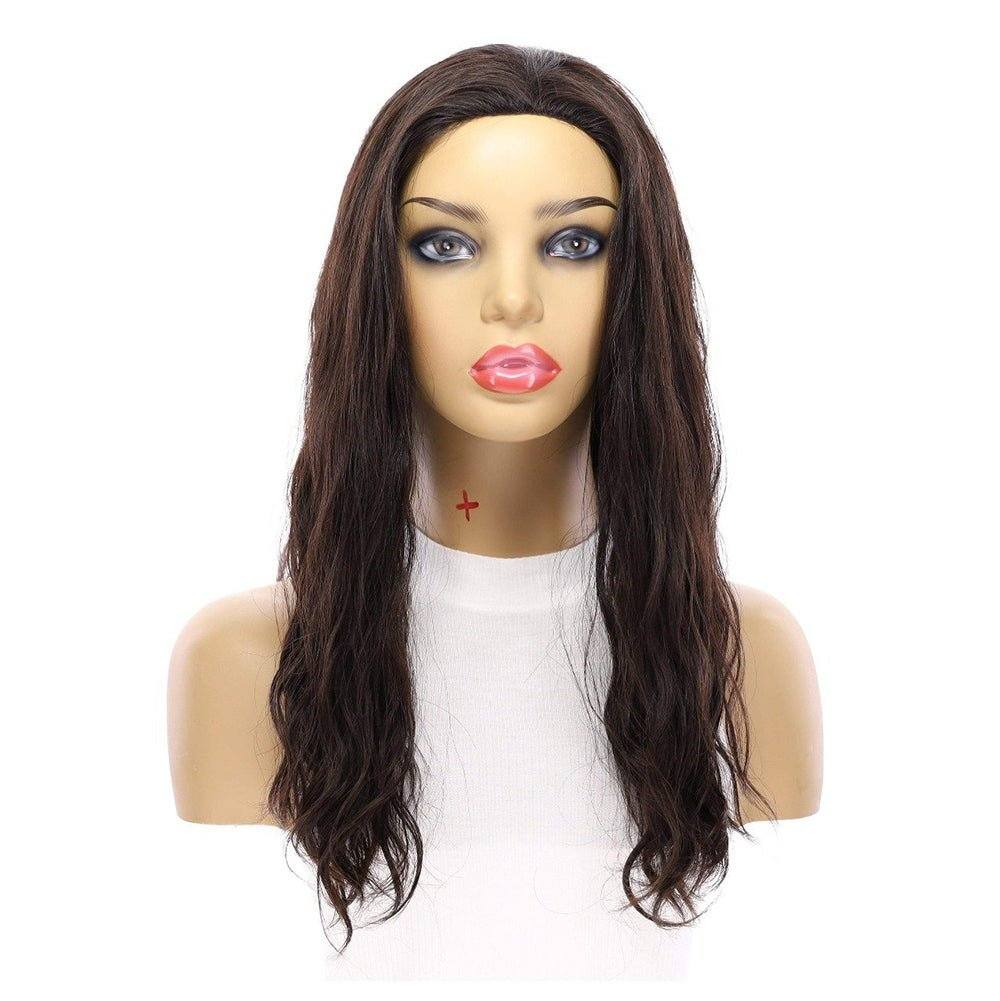 20" 3/4 Bandfall Wig Soft Black Wavy - Image 4