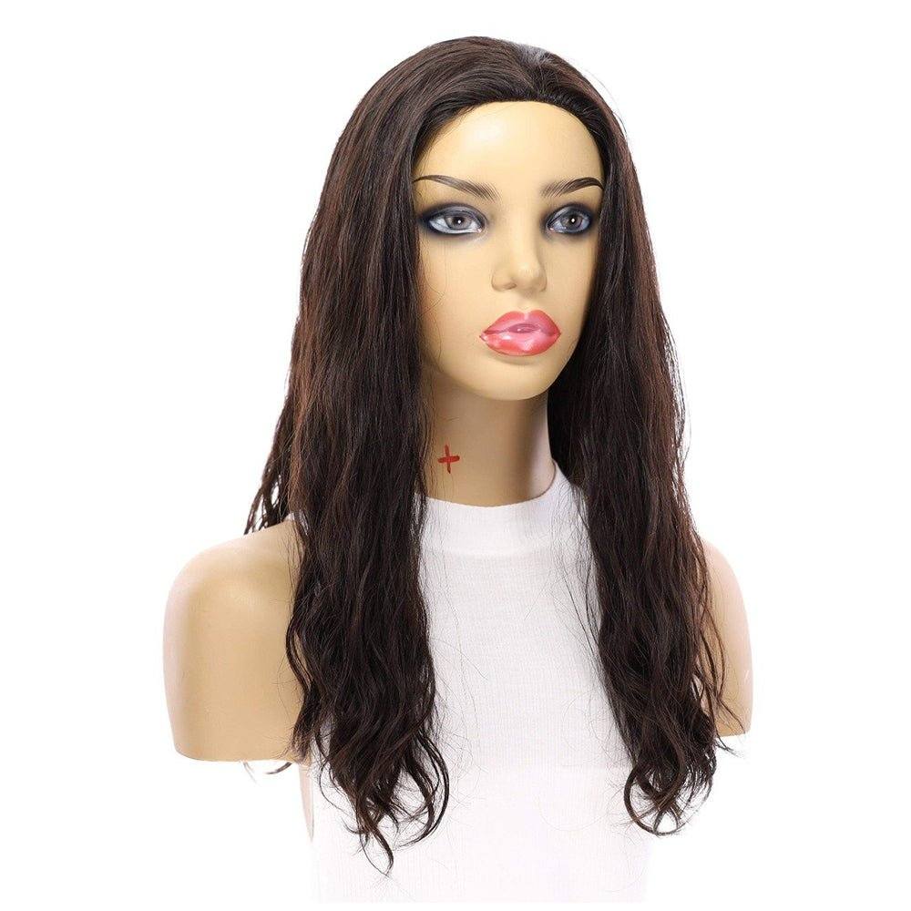 20" 3/4 Bandfall Wig Soft Black Wavy - Image 5