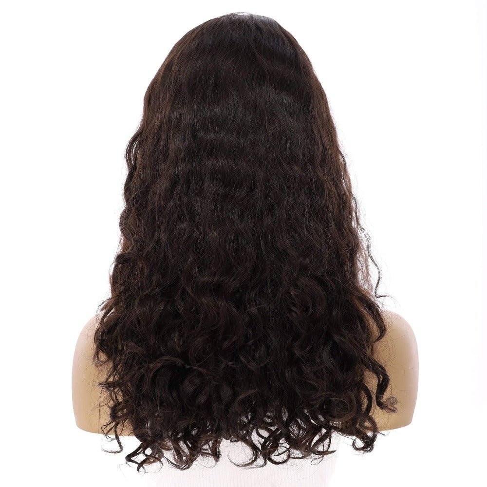 20" Luxe Silk Top Wig #2 Neutral Dark Brown Wavy - Image 3