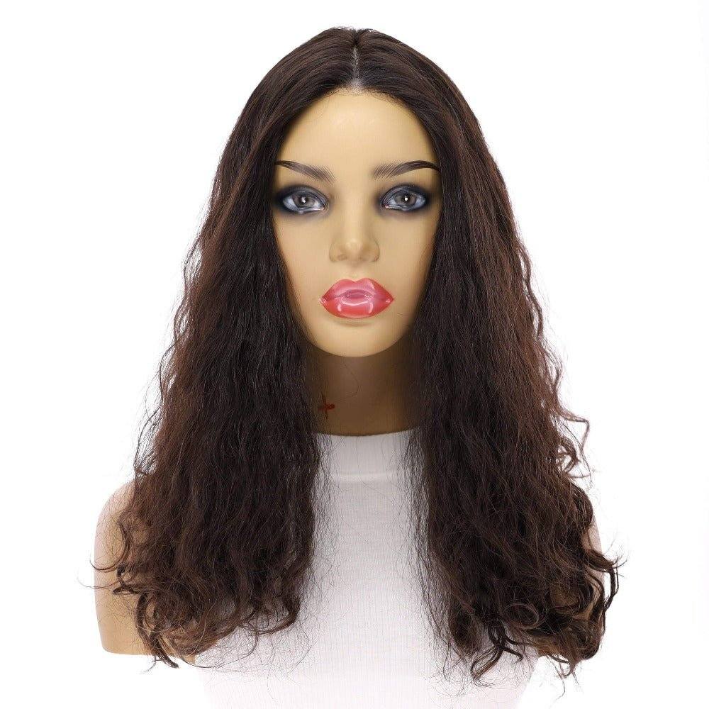 20" Luxe Silk Top Wig #2 Neutral Dark Brown Wavy - Image 4