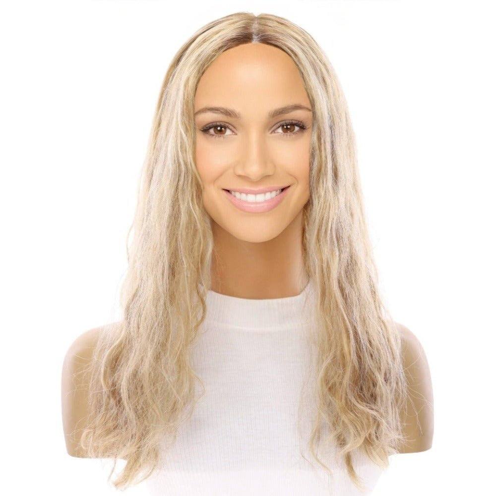 20" Princess Silk Top Wig Ash Blonde Wavy - Image 2