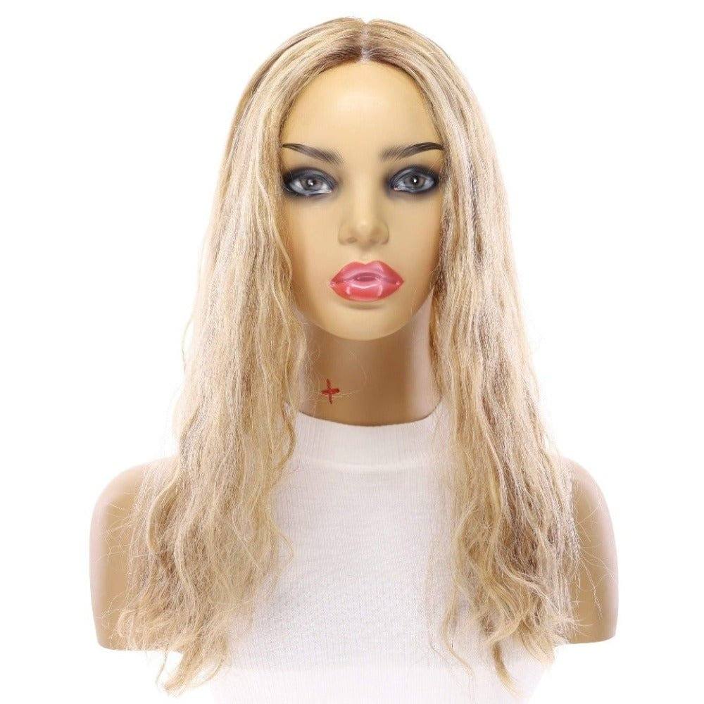 20" Princess Silk Top Wig Ash Blonde Wavy - Image 3