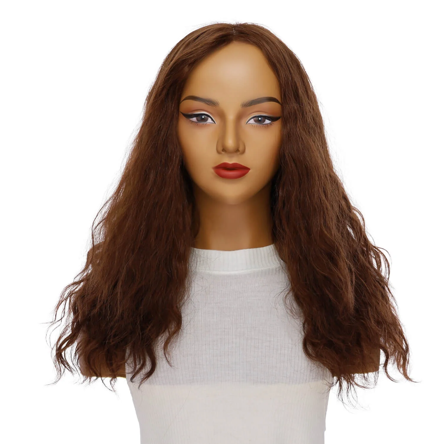 22" Reese Silk Top Wig Auburn Wavy - Image 2