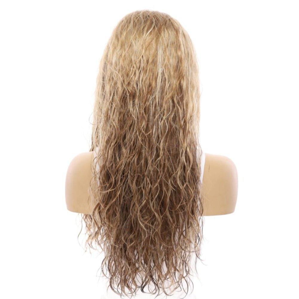 24" 3/4 Bandfall Wig Medium Blonde Wavy - Image 3