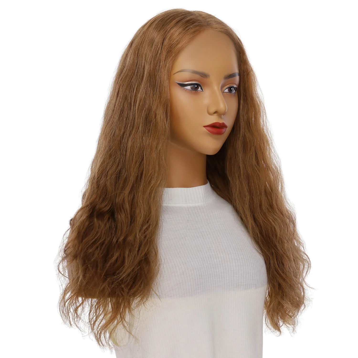 24" Gisele Silk Top Wig Strawberry Blonde Wavy