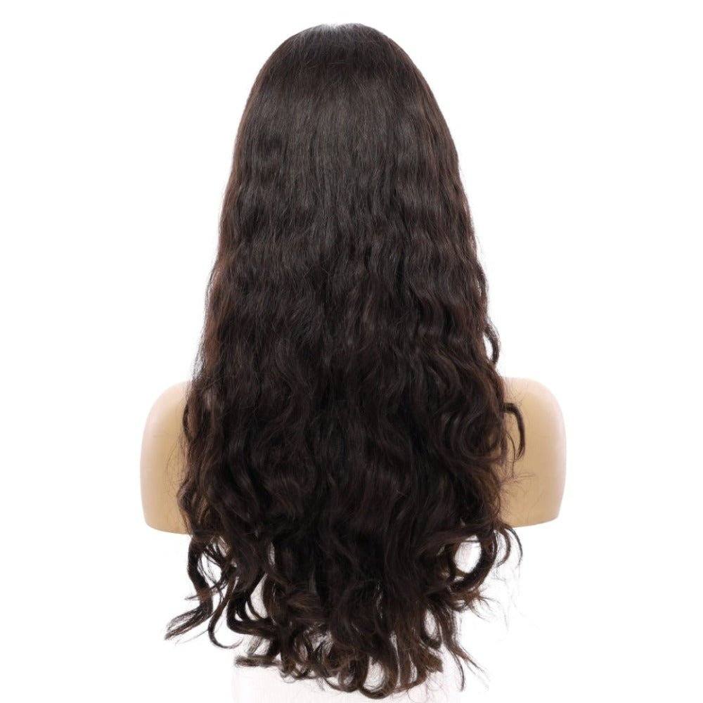 24" Gisele Silk Top Wig Soft Black Wavy - Image 3