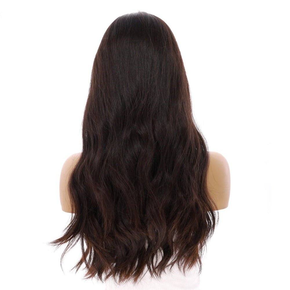 24" Luxe Silk Top Wig #2 Dark Brown - Image 3