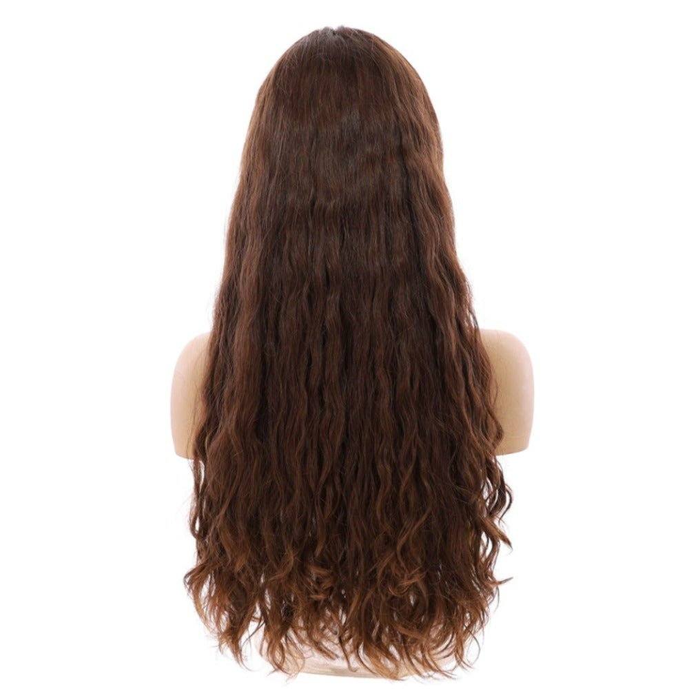26" Luxe Silk Top Wig #6 Neutral Medium Brown Wavy - Image 3