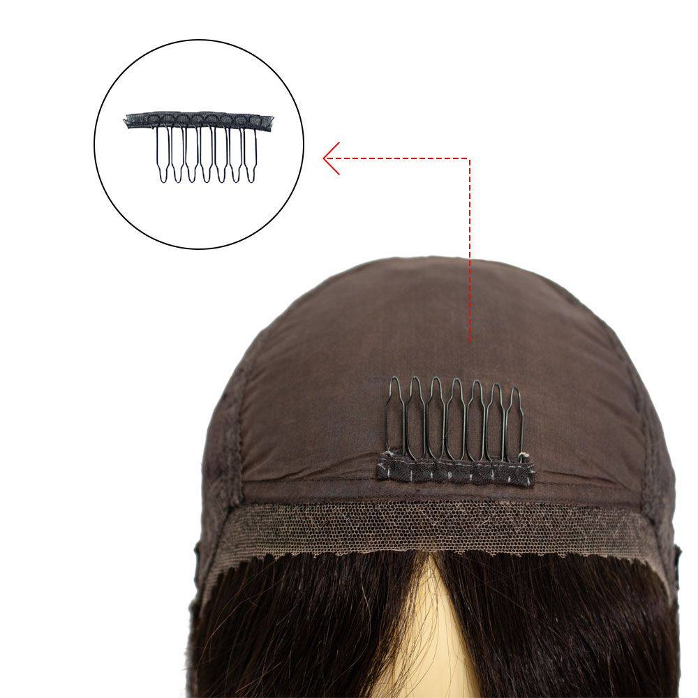 2 Piece Wig Wired Comb Black - Image 2