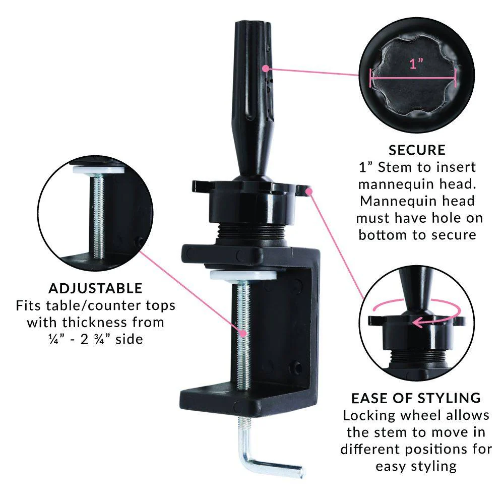 Deluxe Wig Table Clamp - Image 5