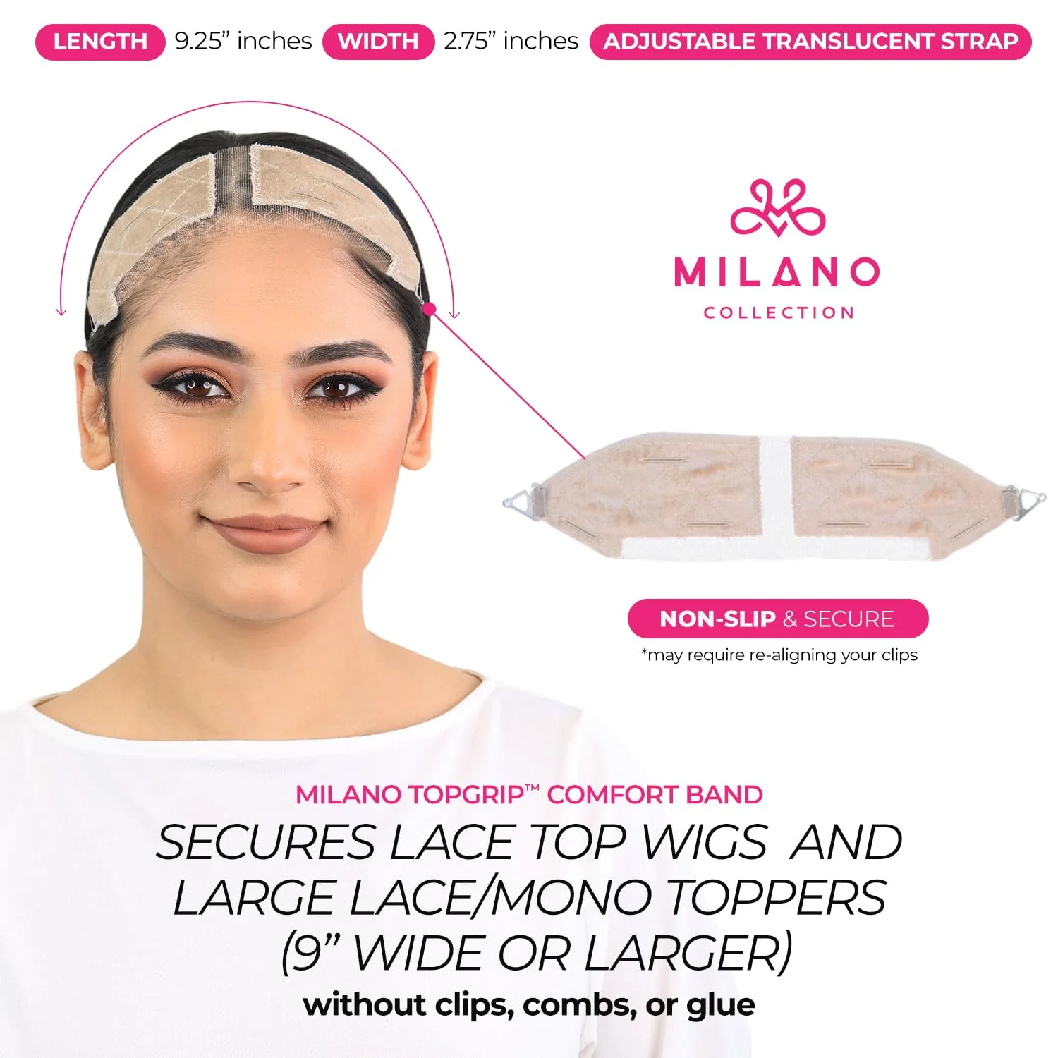 Milano - No-Slip LACE TopGrip Comfort Band - Image 9