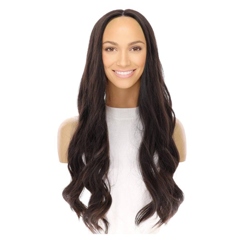 26" Divine Luxe Lace Top Wig #1B Black - Image 2