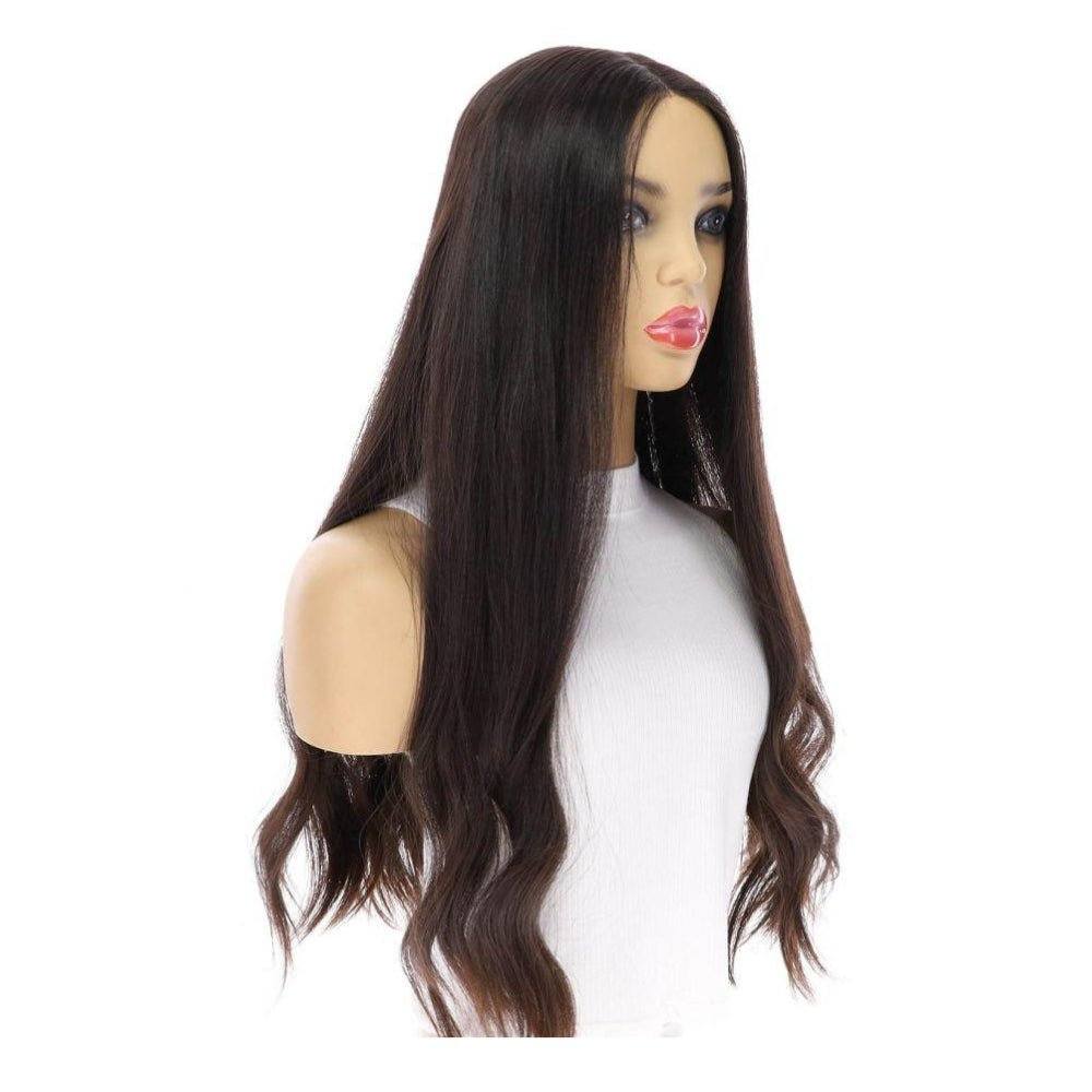 26" Divine Luxe Lace Top Wig #1B Black - Image 4