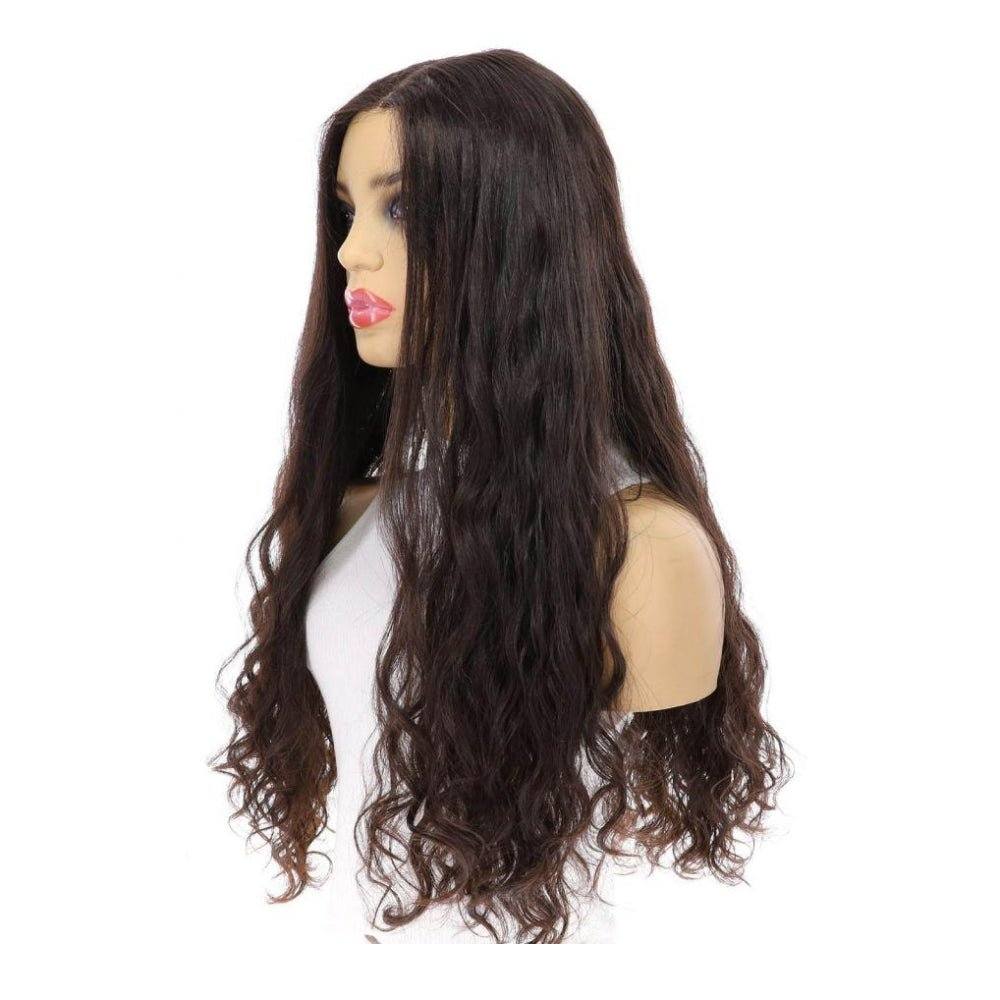 26" Divine Luxe Lace Top Wig #2 Neutral Dark Brown Wavy - Image 3