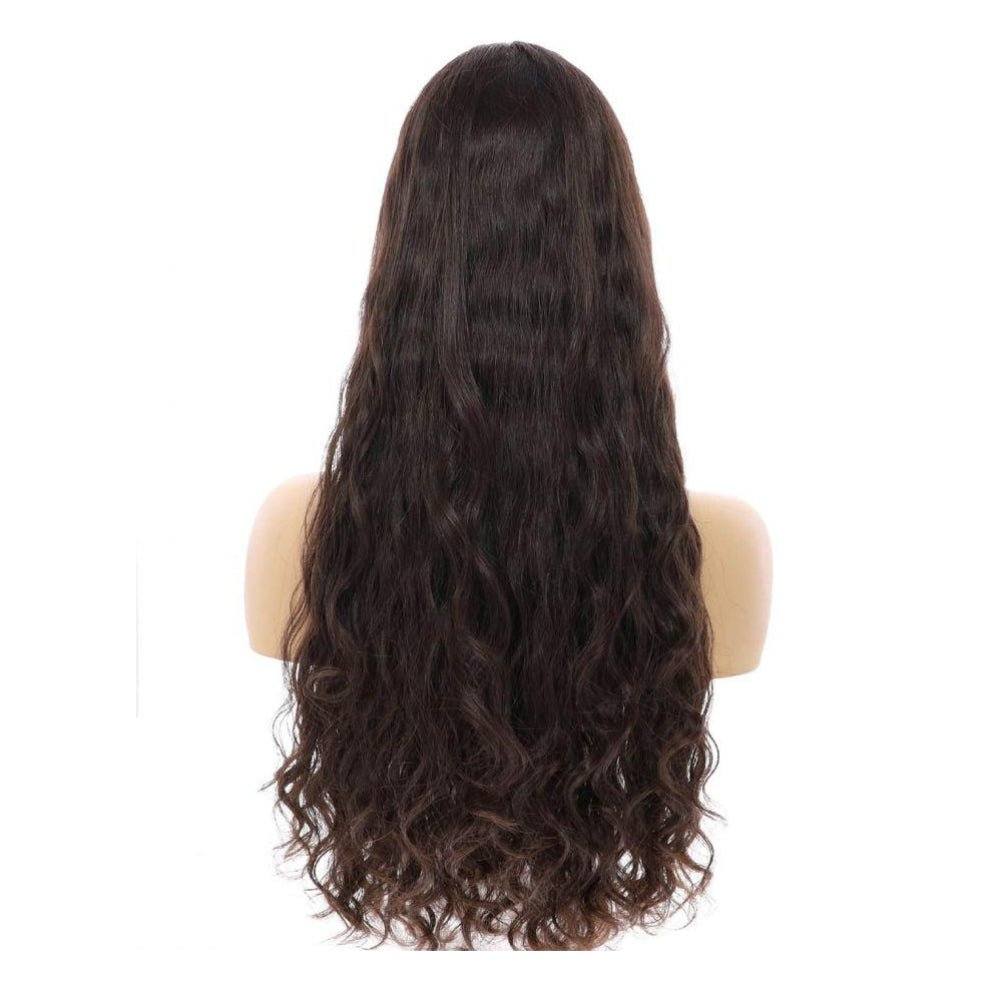 26" Divine Luxe Lace Top Wig #2 Neutral Dark Brown Wavy - Image 4
