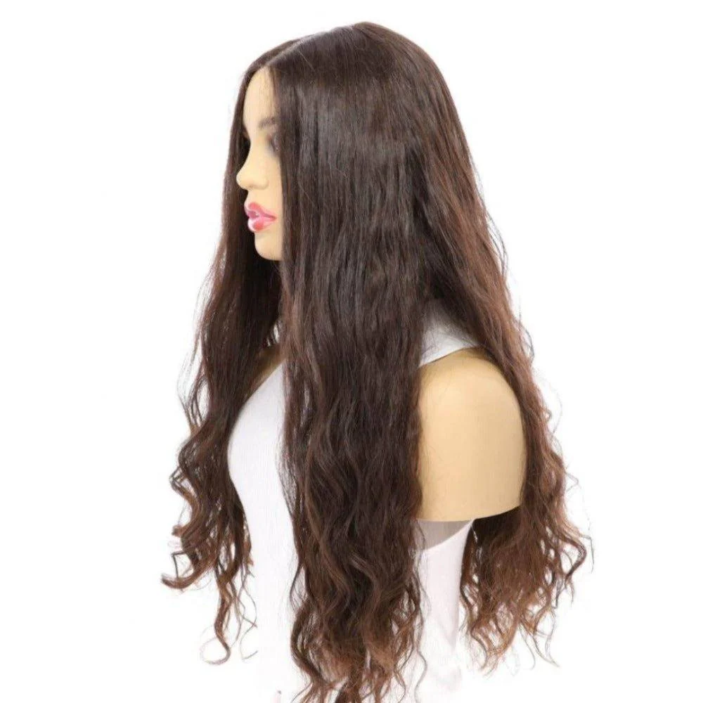 26" Divine Luxe Lace Top Wig #4 Dark Brown Wavy - Image 5