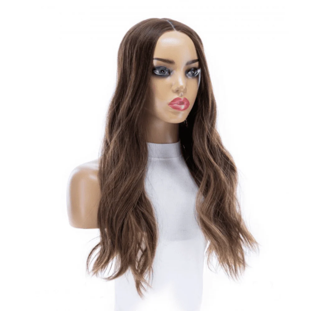 24" Divine Lace Top Topper Medium Brown Balayage - Image 3
