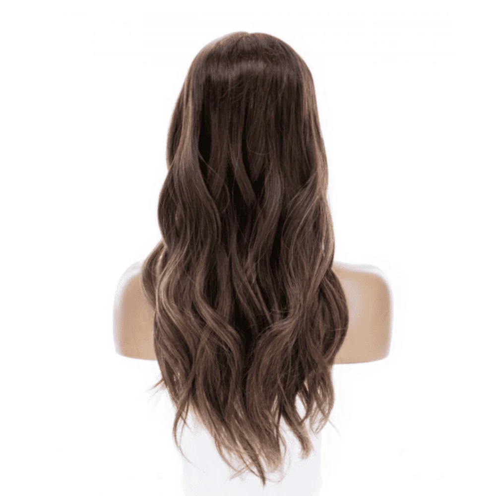 24" Divine Lace Top Topper Medium Brown Balayage - Image 5