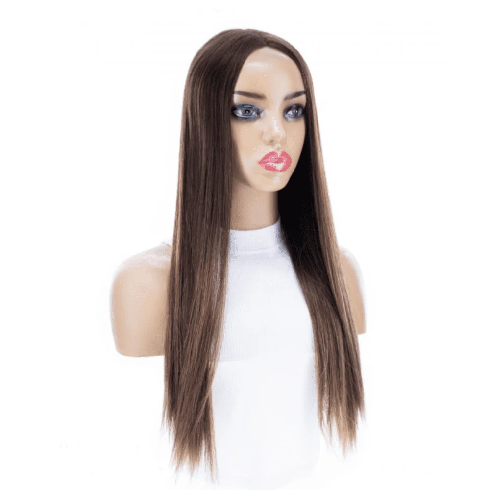 24" Divine Lace Top Topper Medium Brown Balayage - Image 6