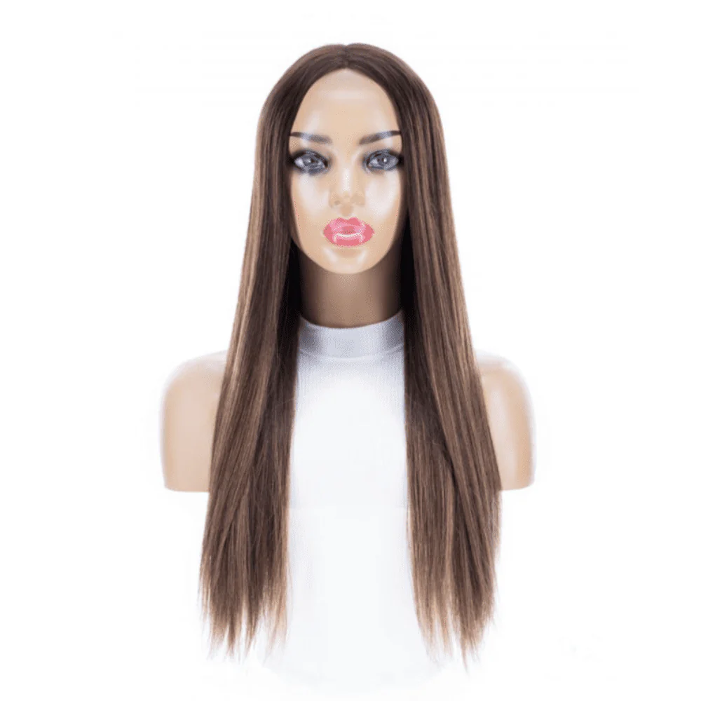 24" Divine Lace Top Topper Medium Brown Balayage - Image 7