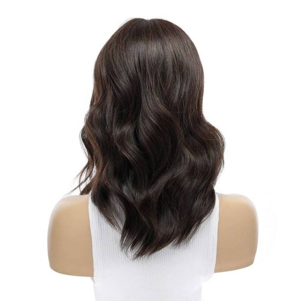 16" Divine Lace Top Topper Dark Brown Wavy - Image 3