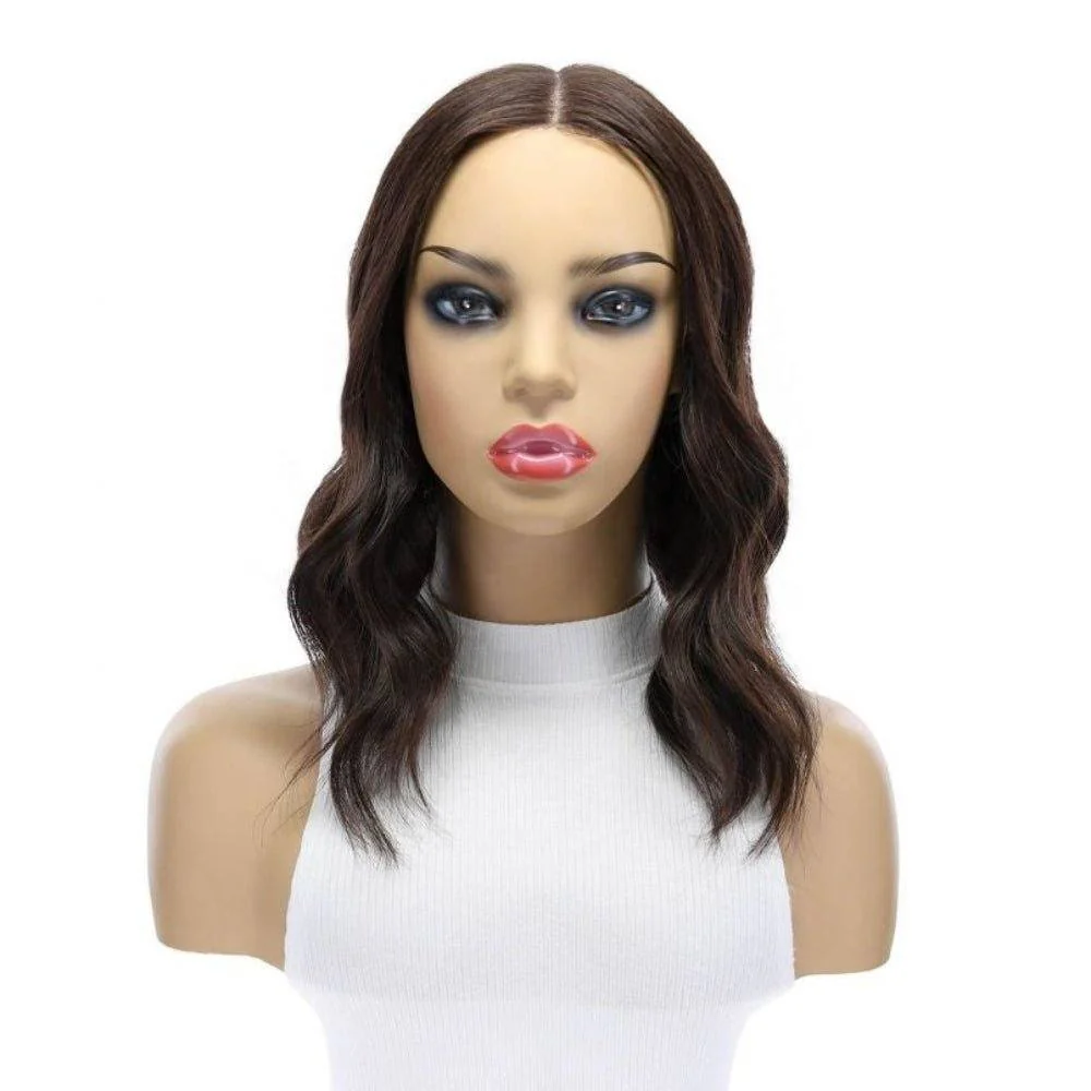 16" Divine Lace Top Topper Dark Brown Wavy - Image 4