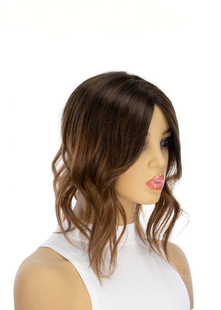 14" Topaz Lace Top Topper Dark Brown Ombre - Image 2