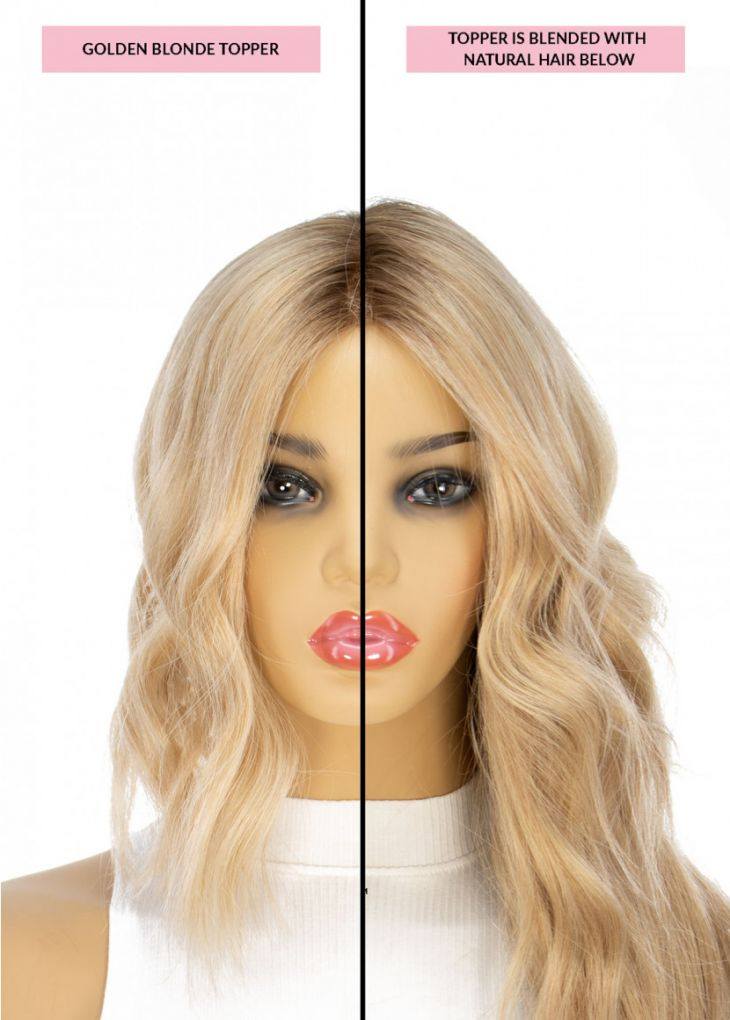 14" Topaz Lace Top Topper Golden Blonde - Image 4