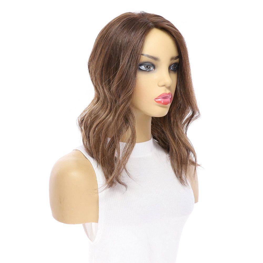 14" Topaz Lace Top Topper Medium Brown Balayage - Image 2