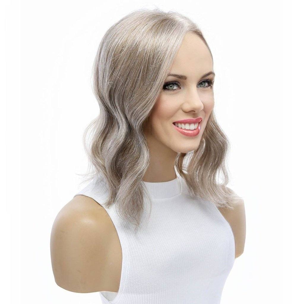 14" Topaz Lace Top Topper Champagne Grey - Image 2