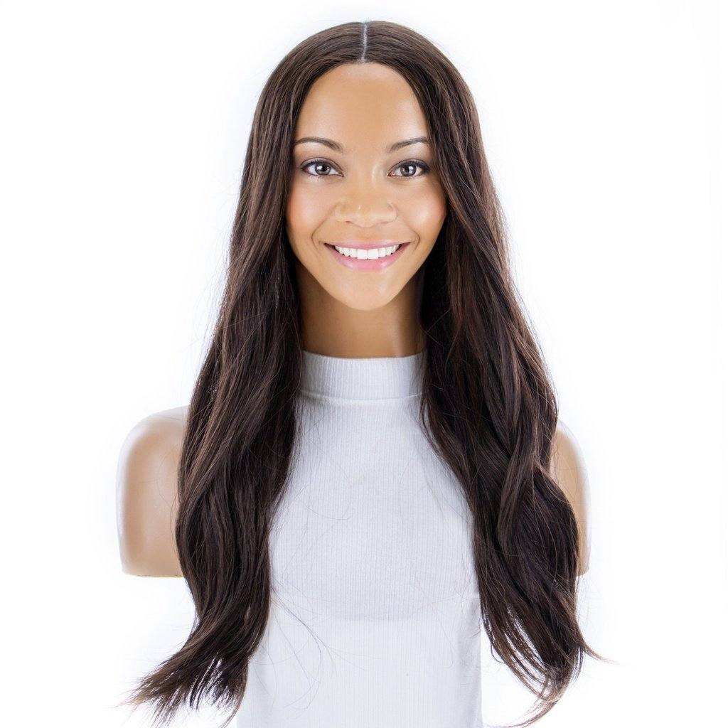 24" Divine Lace Top Topper Dark Brown - Image 2