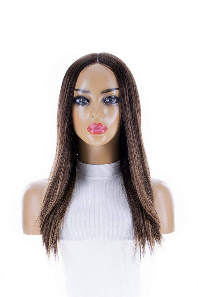 20" Divine Lace Top Topper Dark Brown Balayage - Image 4