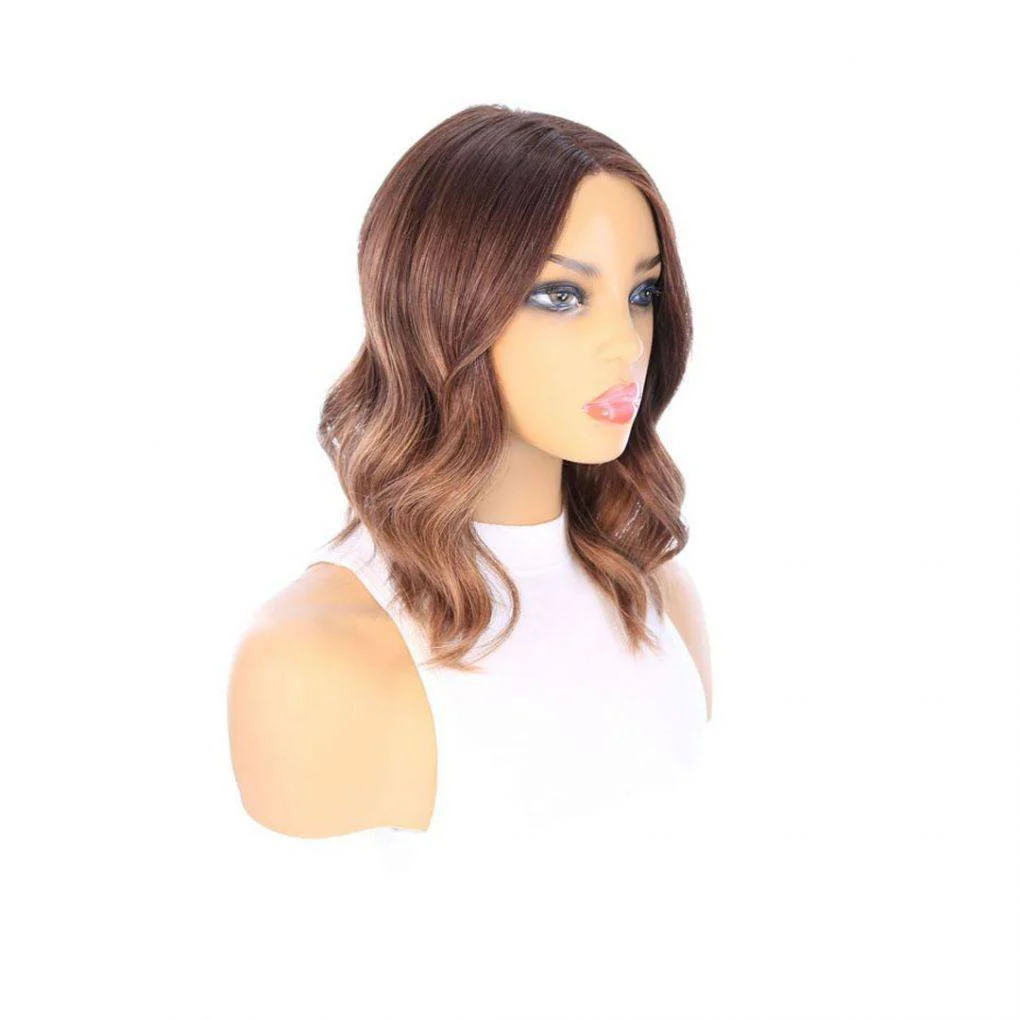 16" Divine Lace Top Topper Medium Brown Balayage - Image 3